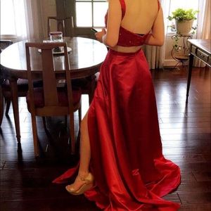 Red prom dress